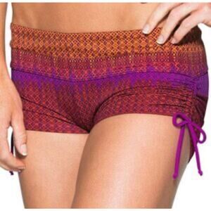 Athleta Rio Vista Scrunch Swim Short Side Cinch Size Small
